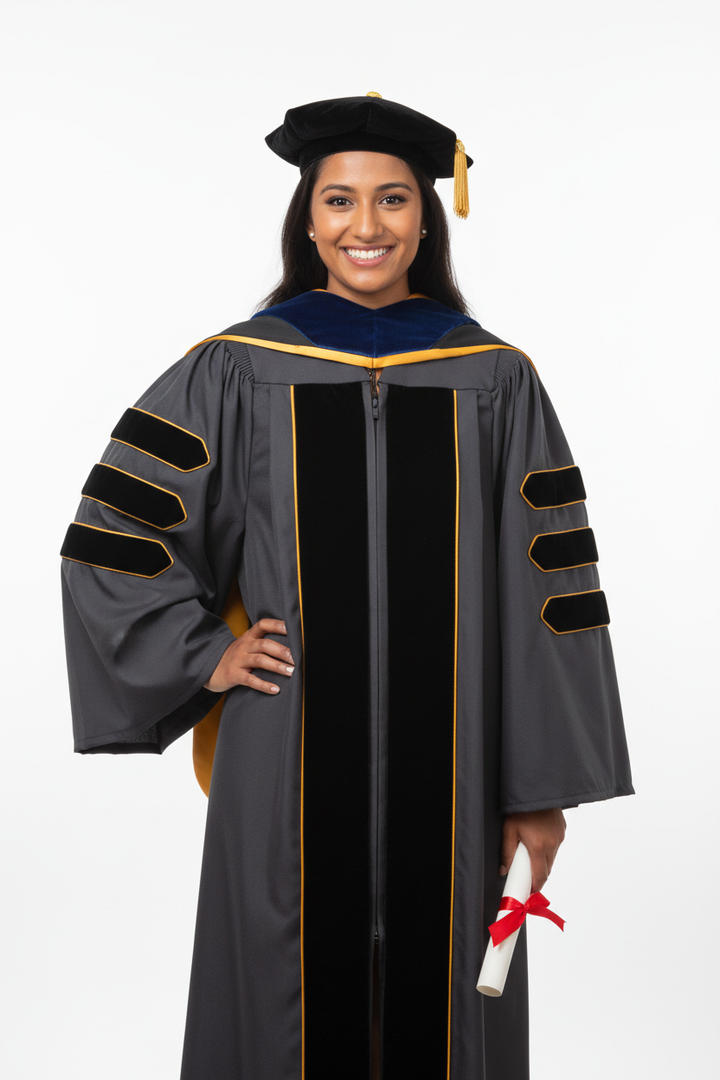 Classic UC Irvine Doctoral Regalia 模特展示图
