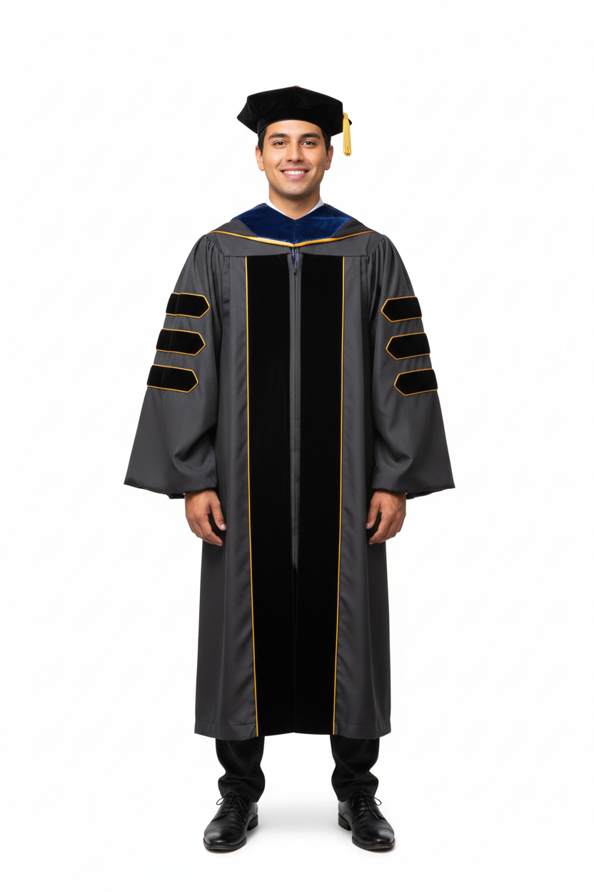 Classic UC Santa Barbara Doctoral Regalia 模特展示图