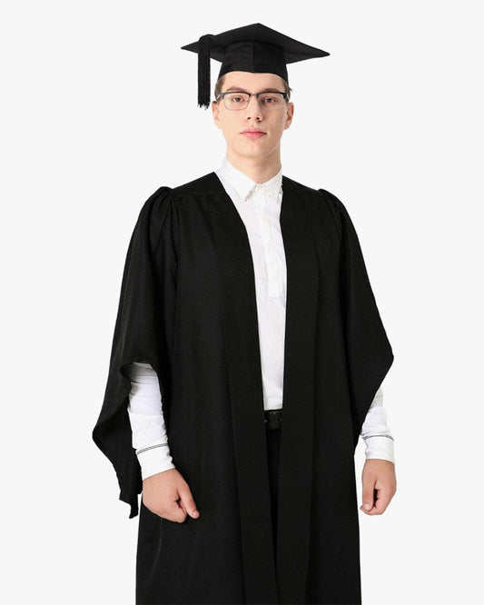 Classic Gathered UK British Bachelor Graduation Gown & Mortarboard - Graduation Seller