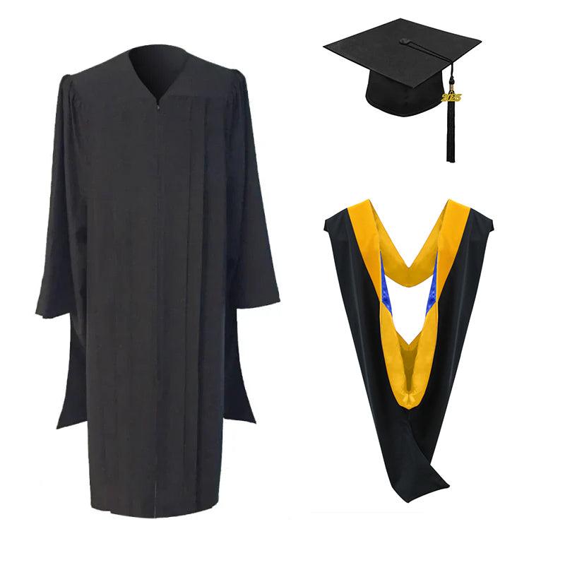 Masters Cap, Gown & Hood Package for Michigan University Graduation - Graduation Seller