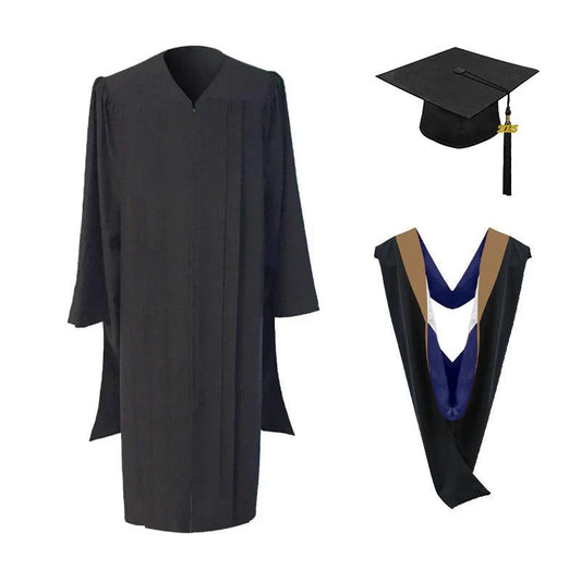 Masters Cap, Gown & Hood Package for Simmons University Graduation - Graduation Seller