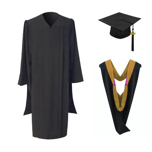 Masters Cap, Gown & Hood Package for Cal State Dominguez Graduation - Graduation Seller
