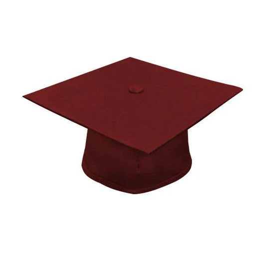 Matte Burgundy Bachelors Academic Graduation Cap - Graduation Seller