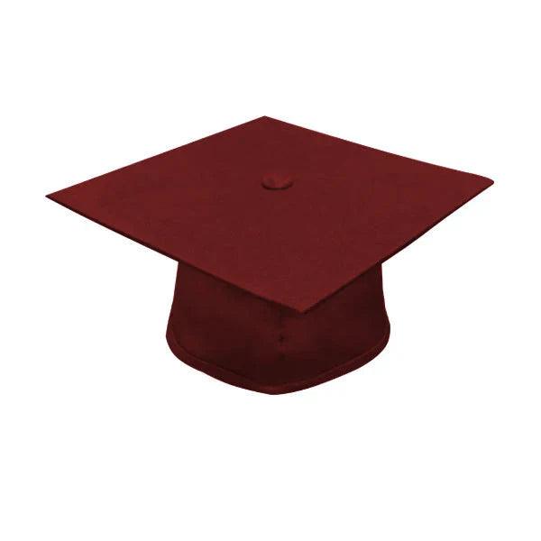 Matte Burgundy Elementary Cap - Graduation Seller