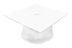 Matte White Bachelors  Graduation Cap