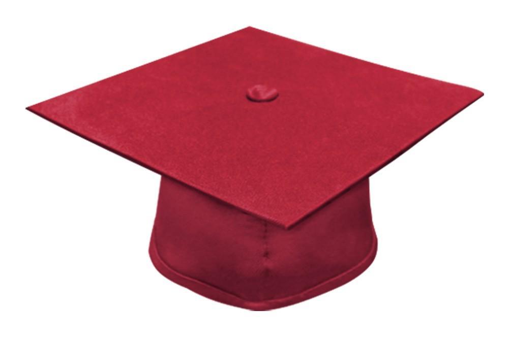 Matte Red Bachelors Graduation Cap - Graduation Seller