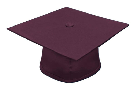 Matte Maroon Bachelors Graduation Cap - Graduation Seller