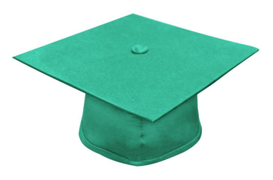 Matte Emerald Green Bachelors Graduation Cap - Graduation Seller