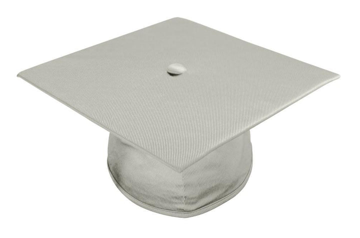 Shiny Silver High School Cap - Graduation Seller