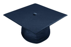 Shiny Navy Blue Junior High/Middle School Cap