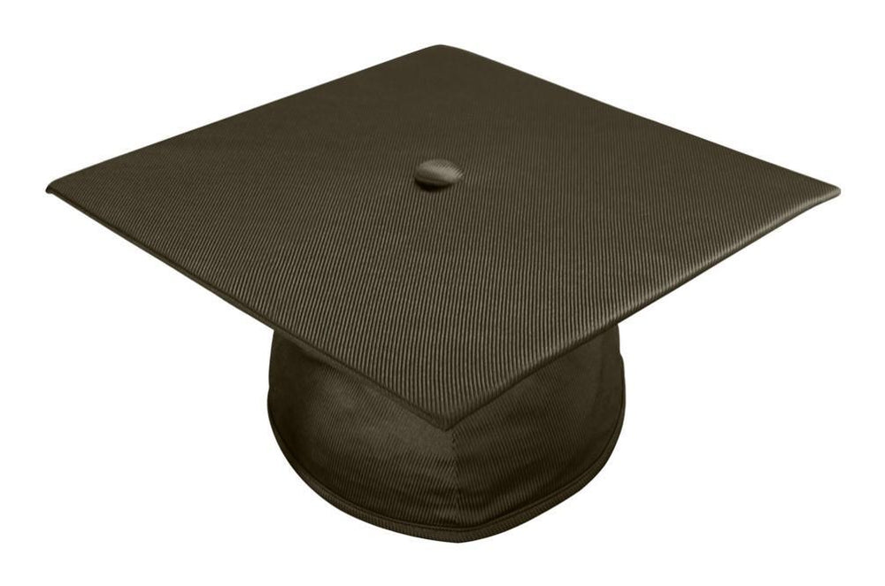 Shiny Brown High School Cap - Graduation Seller