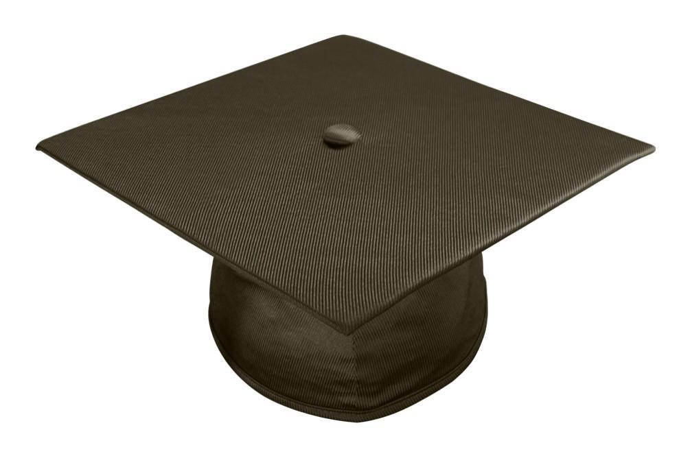 Shiny Brown Junior High/Middle School Cap - Graduation Seller