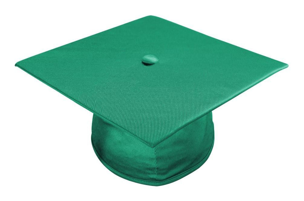 Shiny Emerald Green High School Cap - Graduation Seller