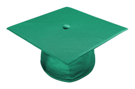Shiny Emerald Green Elementary Cap - Graduation Seller