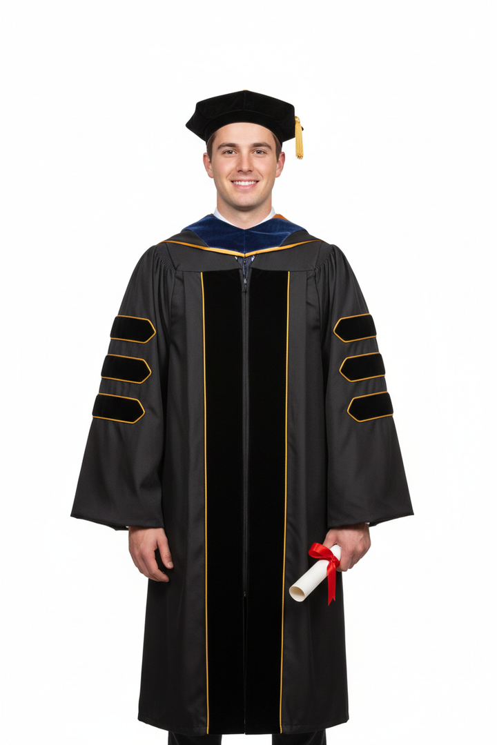 Colorado Boulder Doctoral Regalia 模特展示图
