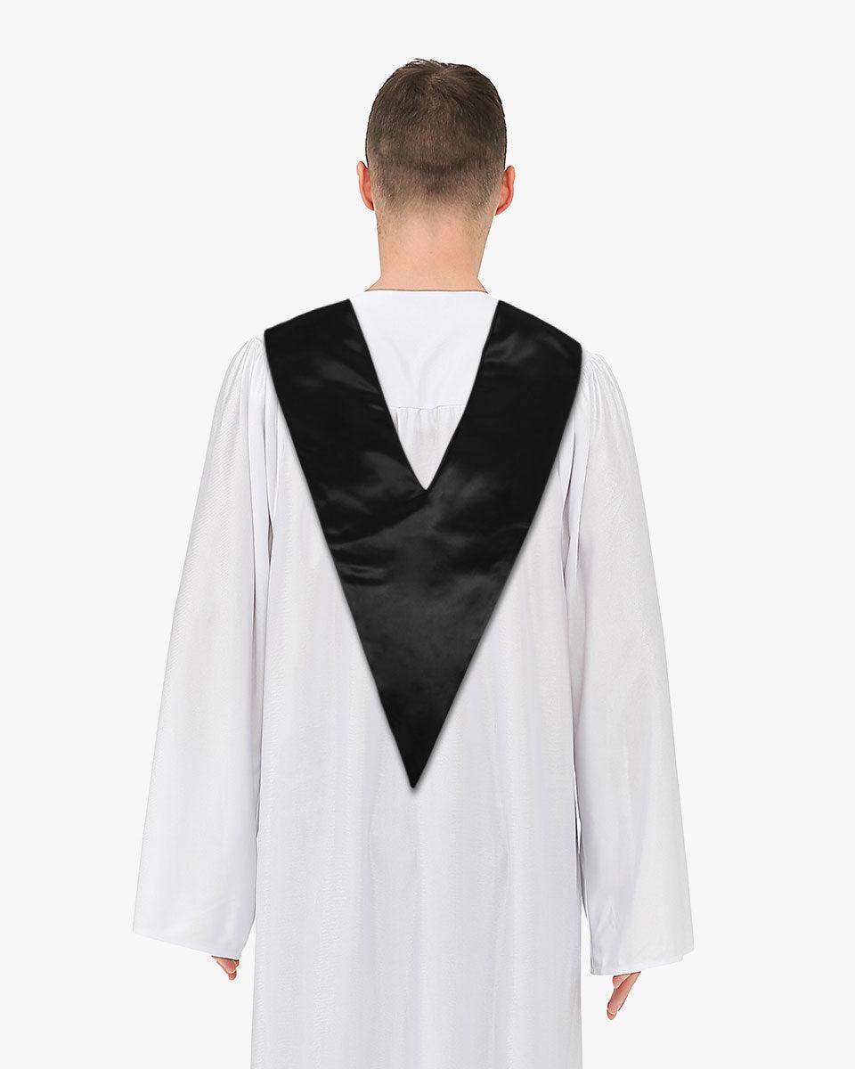 Traditional One Color V Stoles - 10 Colors Available - Graduation Seller