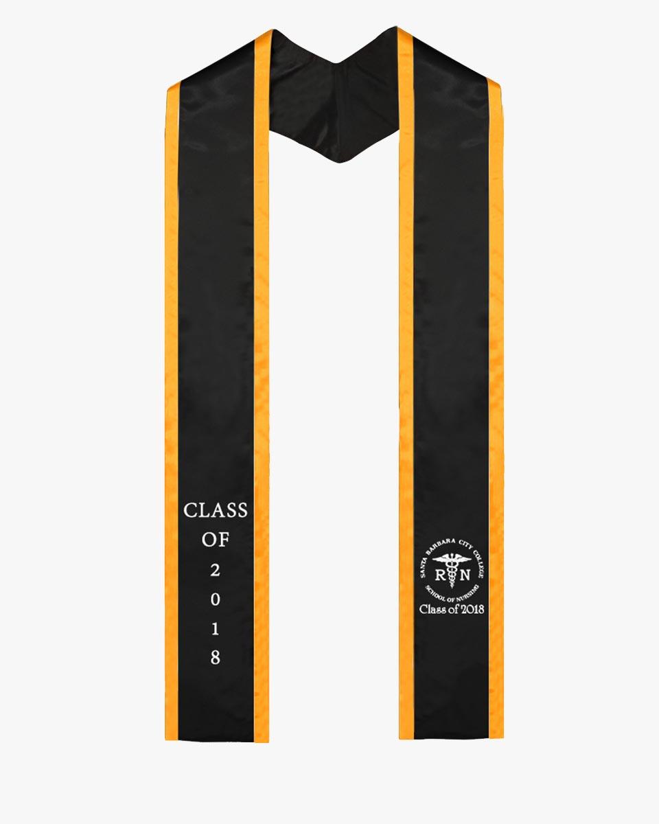 Custom Plain-end Honor Stole with Trim - Graduation Seller