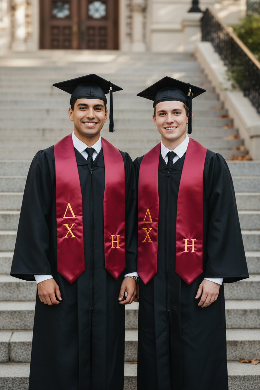 Delta Chi Greek Lettered Stole