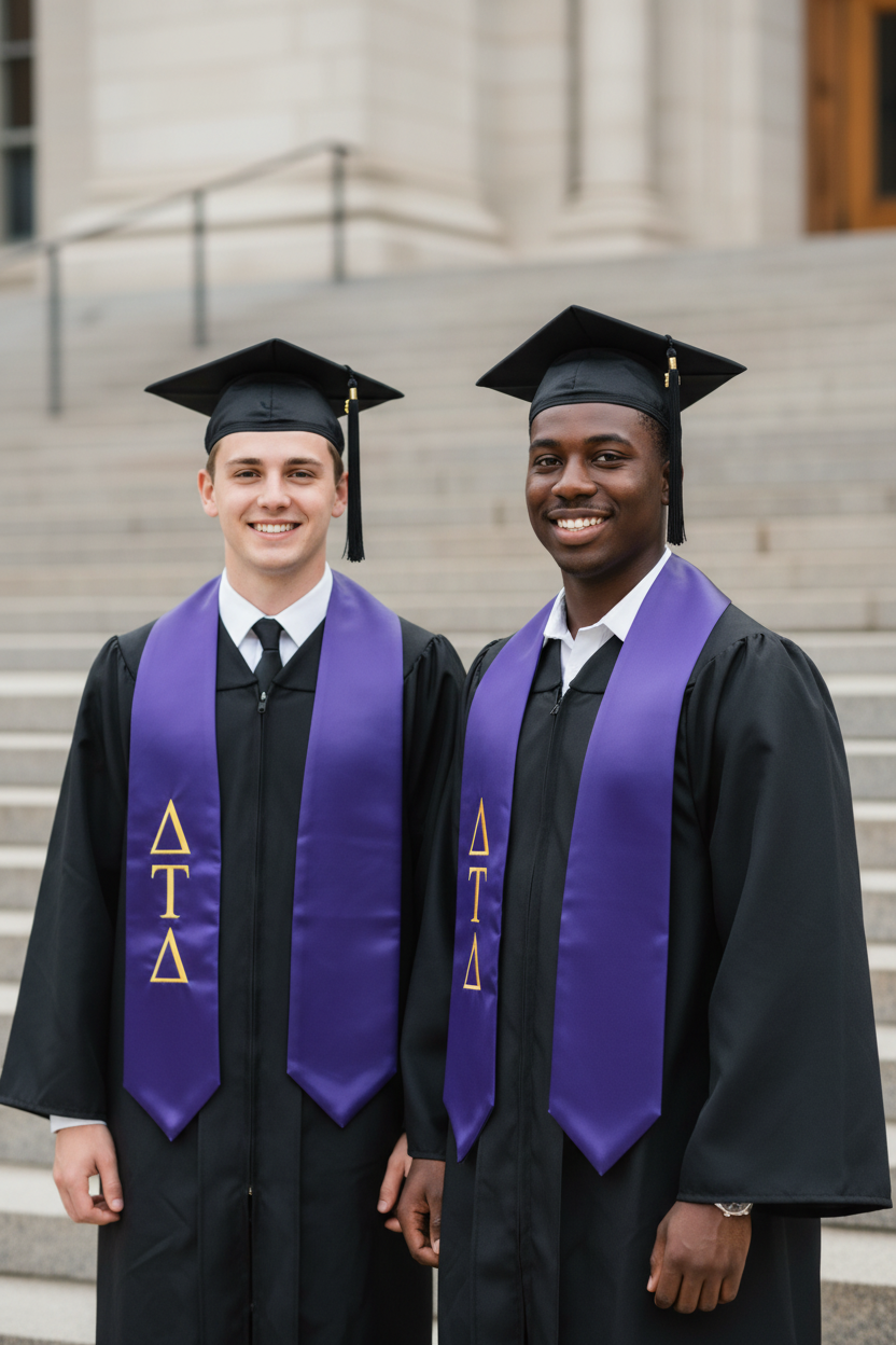 Delta Tau Delta Greek Lettered Stole