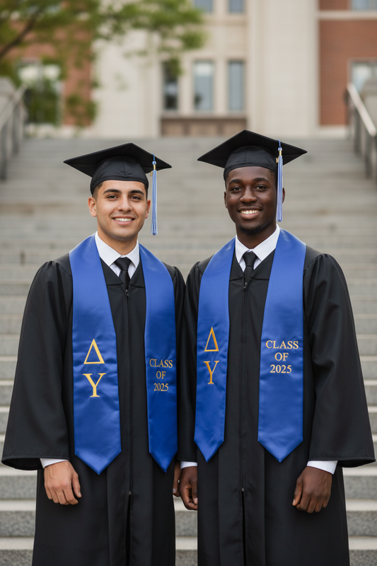 Delta Upsilon Greek Lettered Stole w/ Year