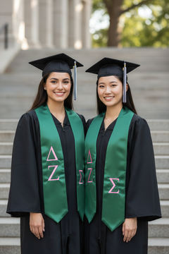 Delta Zeta Greek Lettered Stole