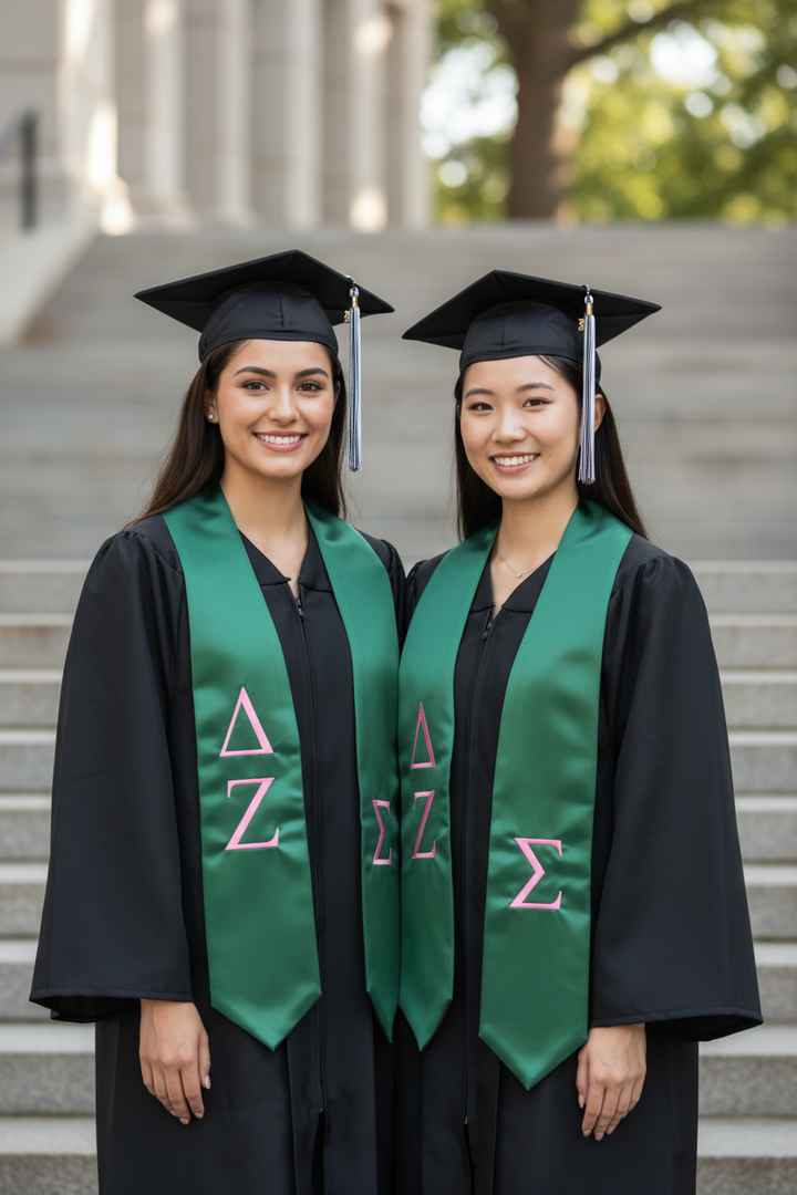Delta Zeta Greek Lettered Stole