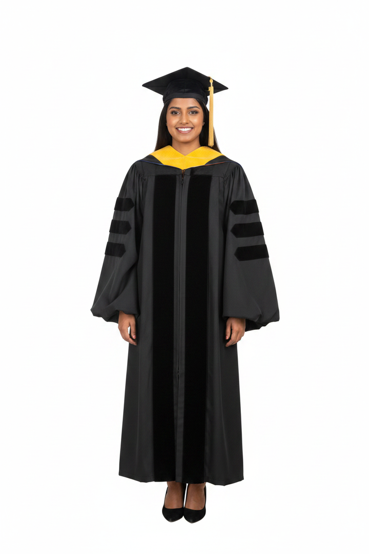Deluxe Doctoral Gown Hood Tam Package