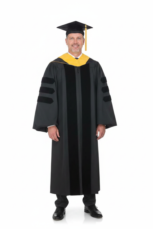 Deluxe Doctoral Tam Gown Hood Package