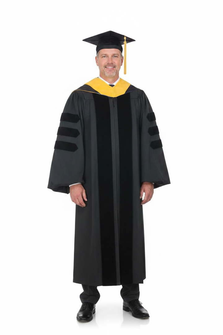 Deluxe Doctoral Tam Gown Hood Package