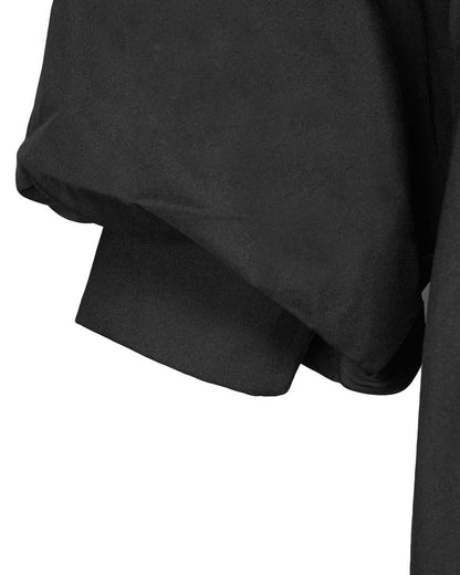 Deluxe Doctoral Academic Gown Only - Black with Gold Piping - Graduation Seller