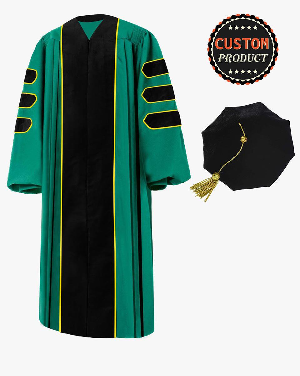 Custom Deluxe Doctoral Gown & Tam Package - Graduation Seller