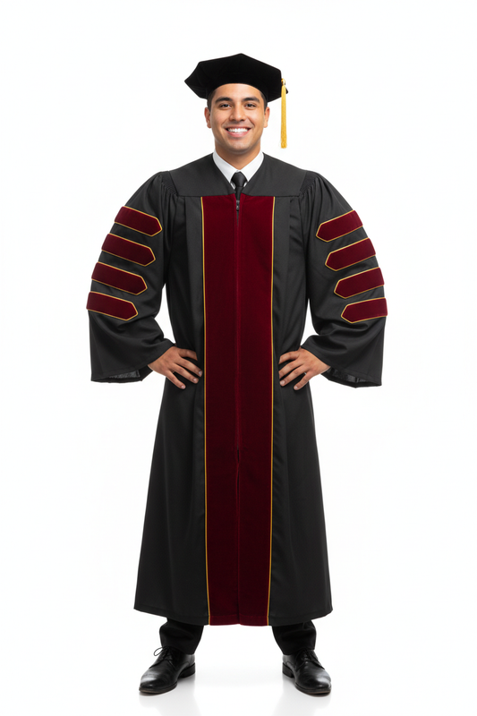 Doctor of Communication & Journalism Doctoral Gown 模特展示图