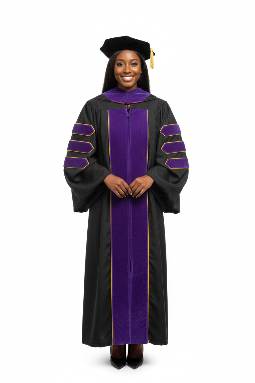 Doctor of Dentistry Doctoral Gown 模特展示图