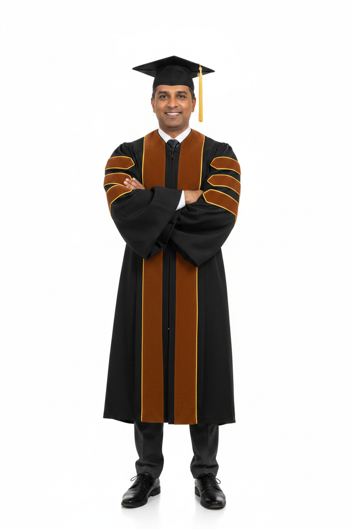 Doctor of Economics Doctoral Gown 模特展示图