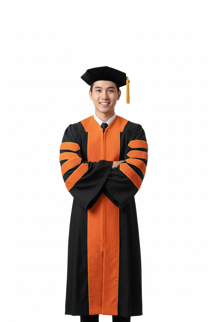 Doctor of Engineering Doctoral Gown 模特展示图