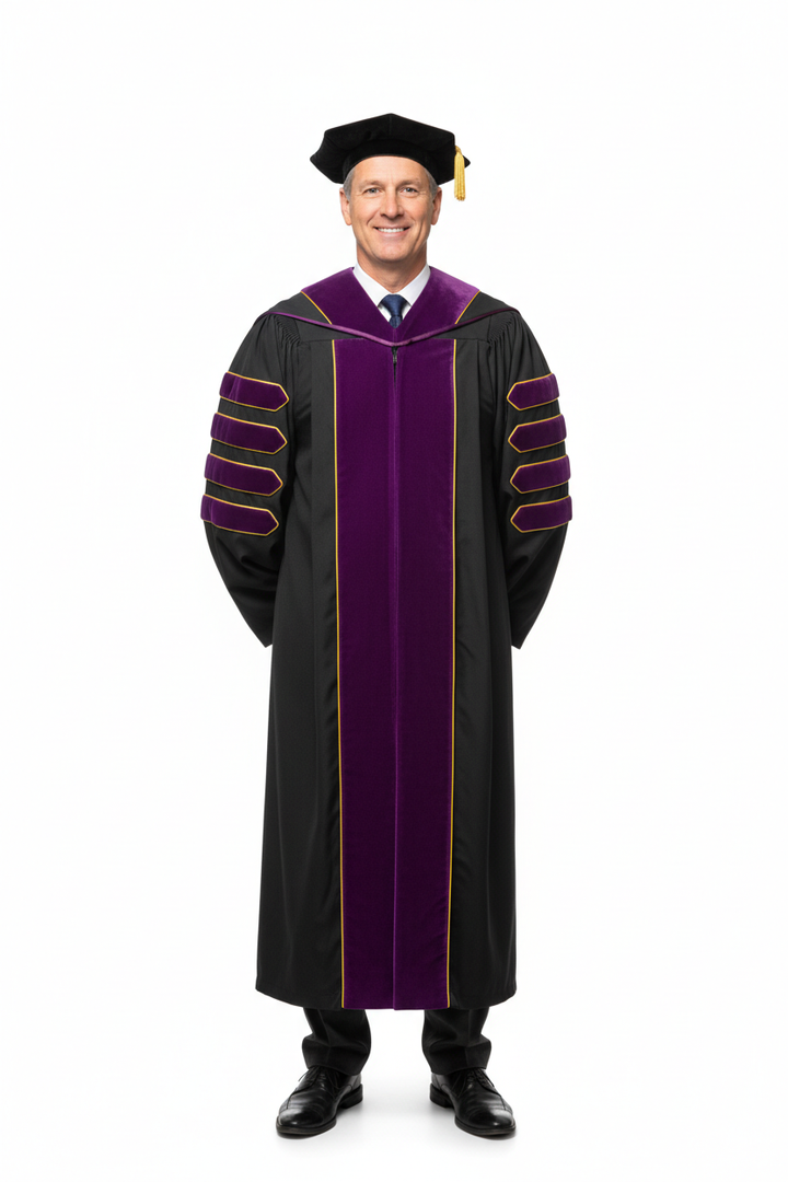 Doctor of Law Doctoral Gown 模特展示图