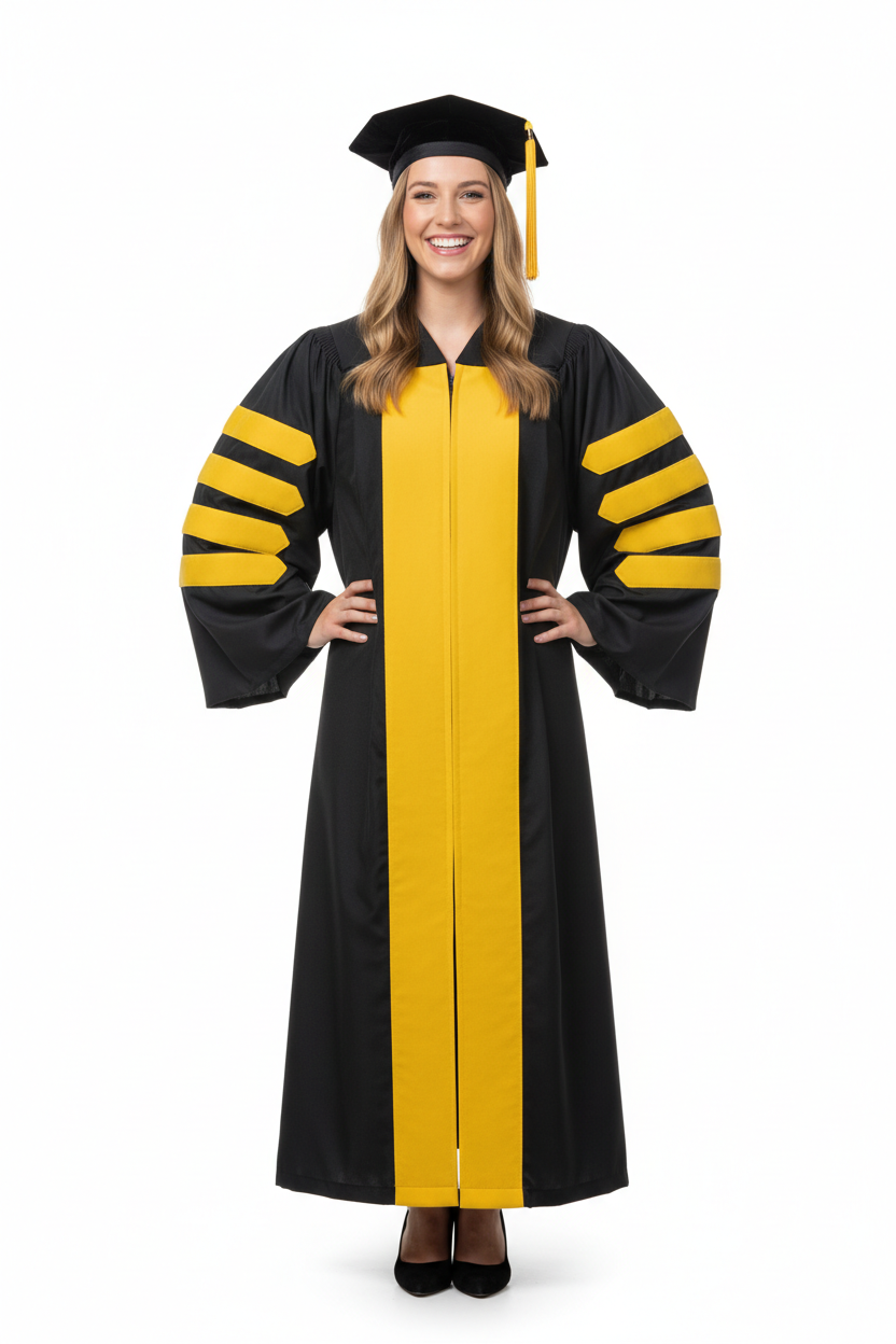 Doctor of Library Science Doctoral Gown 模特展示图