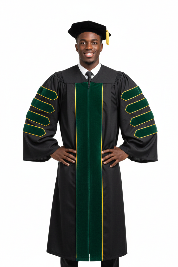 Doctor of Medicine Doctoral Gown 模特展示图