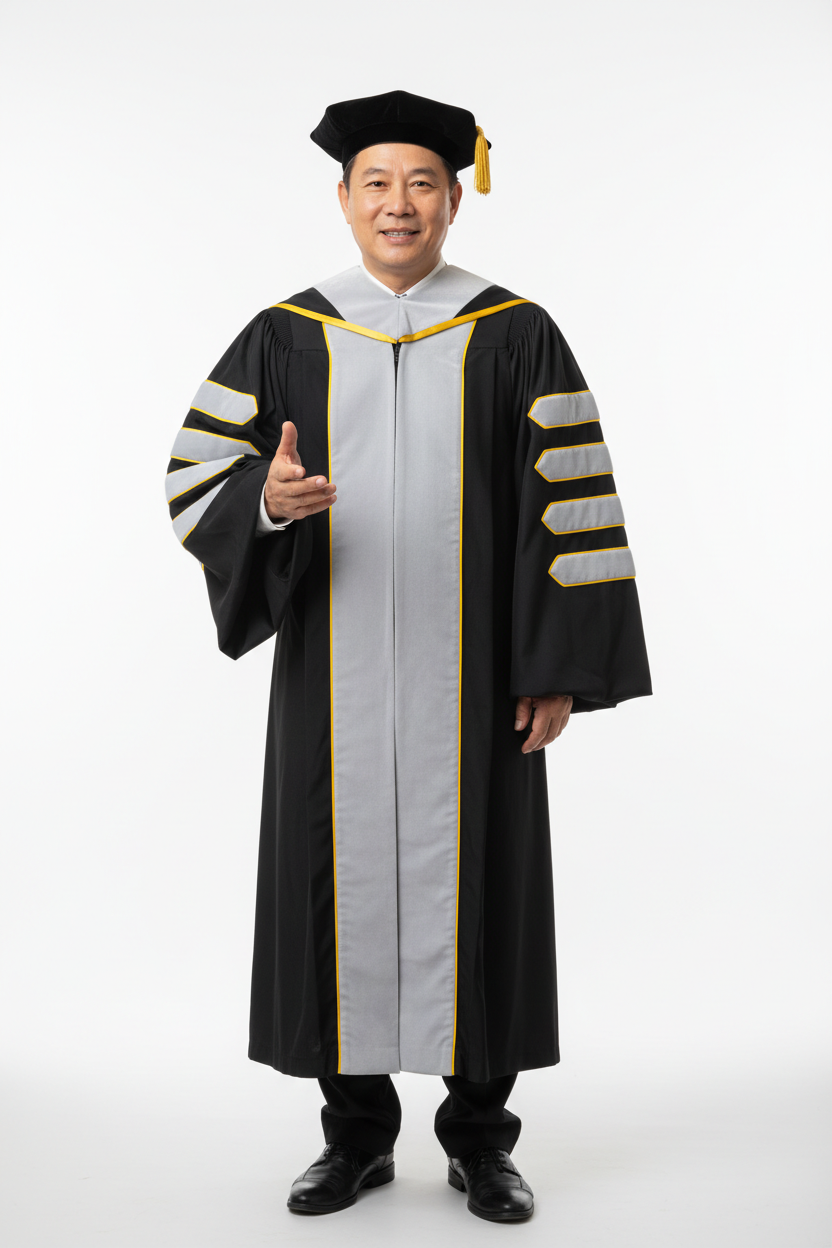 Doctor of Oratory Doctoral Gown 模特展示图