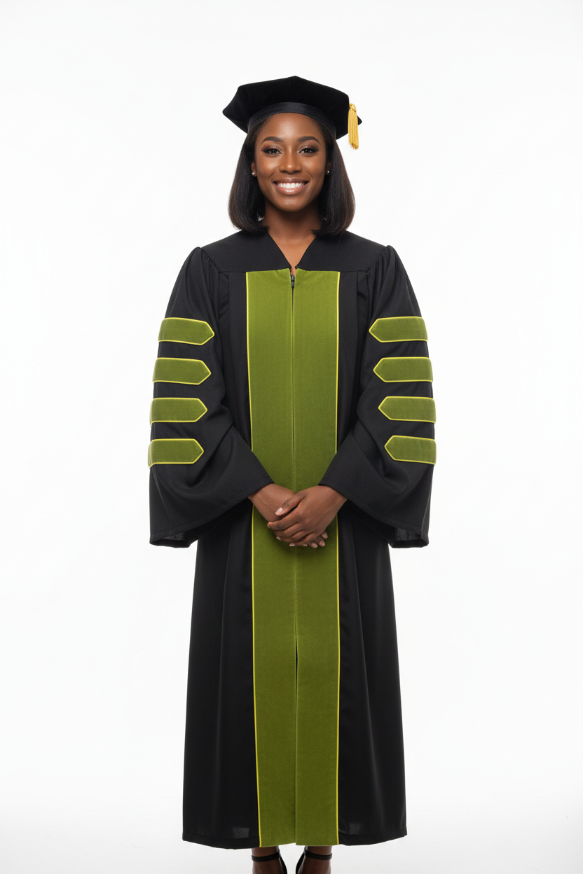 Doctor of Pharmacy Doctoral Gown 模特展示图