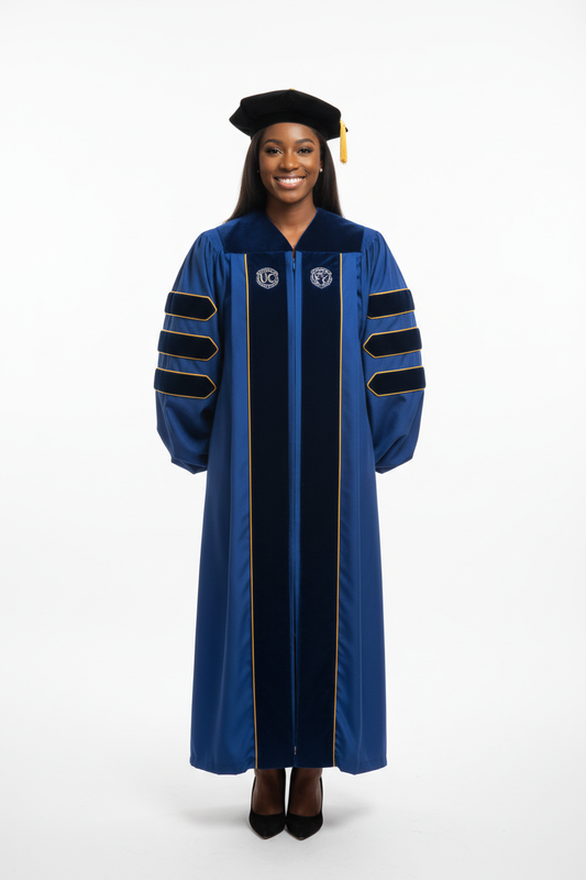 Doctoral Gown for UC Berkeley Graduation 专属模特展示图