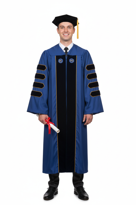 Doctoral Gown for UC Davis Graduation 专属模特展示图