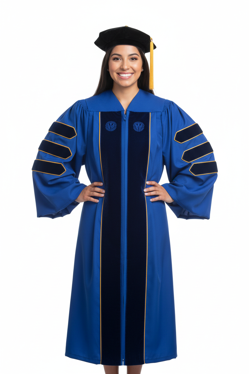 Doctoral Gown for UC Irvine Graduation 专属模特展示图
