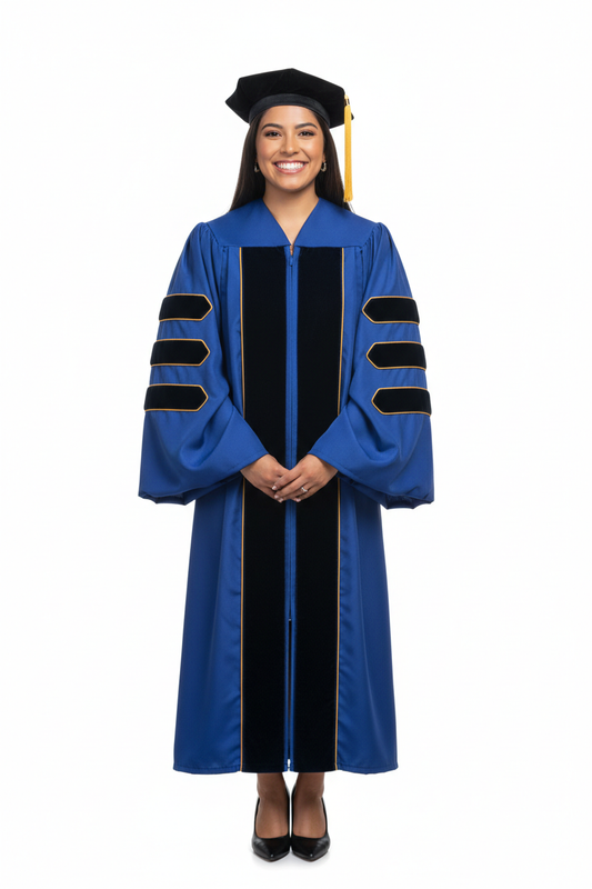 Doctoral Gown for UC Merced Graduation 模特展示图