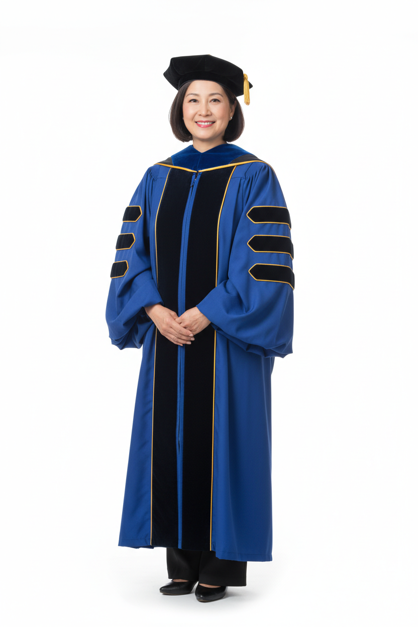 Doctoral Gown for UC San Francisco Graduation 模特展示图