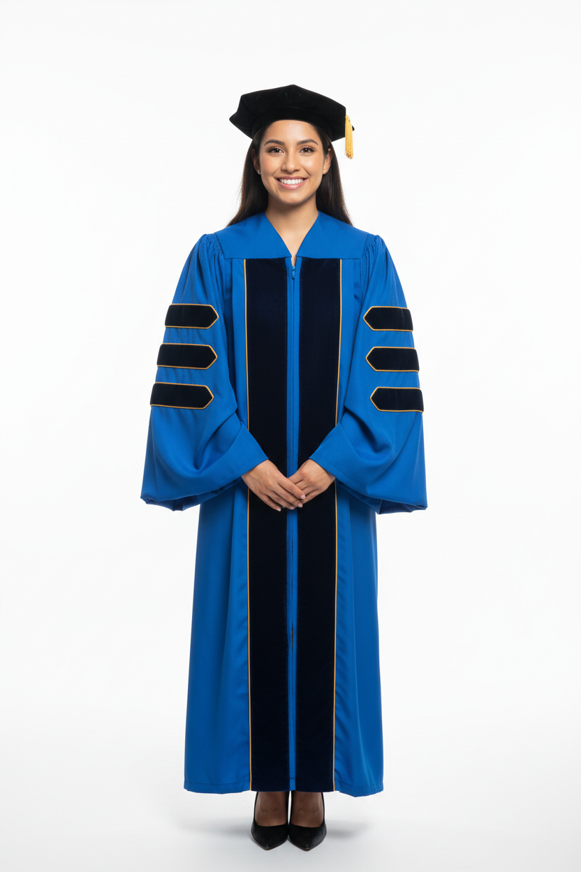 Doctoral Gown for UCLA Graduation 模特展示图