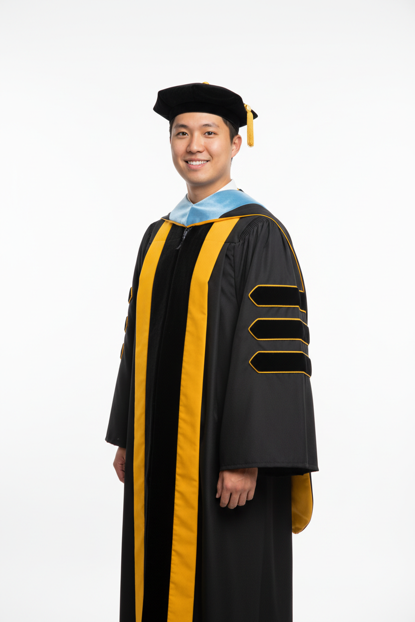 Doctoral Hood for UC San Diego Graduation 模特展示图