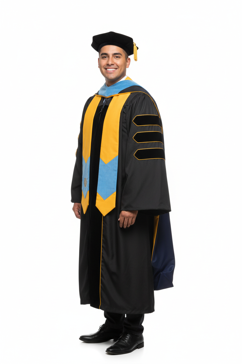 Doctoral Hood for UC Santa Cruz Graduation 模特展示图