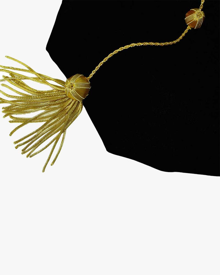 Black Deluxe Doctorate Tam – 4-6-8 Sided Available - Graduation Seller