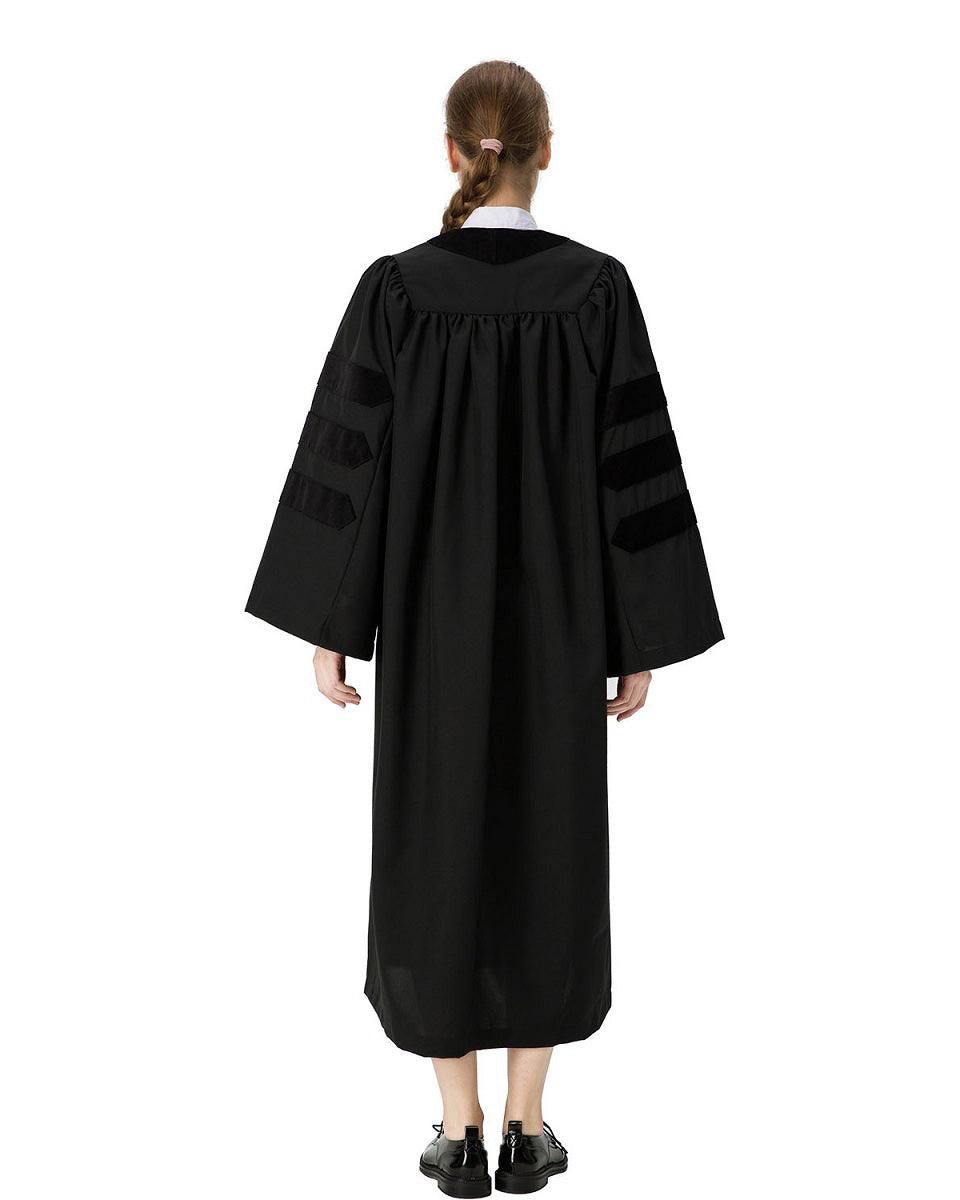 Economy Doctoral Graduation Gown, Tam & Hood Package - Graduation Seller